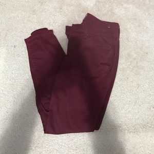 Maroon Skinny Jeans